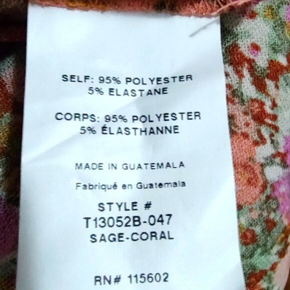 Nordstrom Floral Off-Shoulder Bodysuit - Pink and Purple - Picture 7 of 8